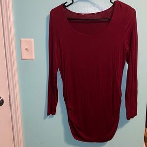 Maroon Maternity Shirt